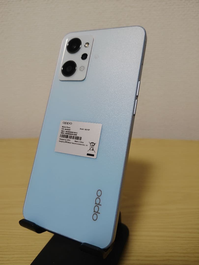 Oppo Reno7 A ライトブルー 本体