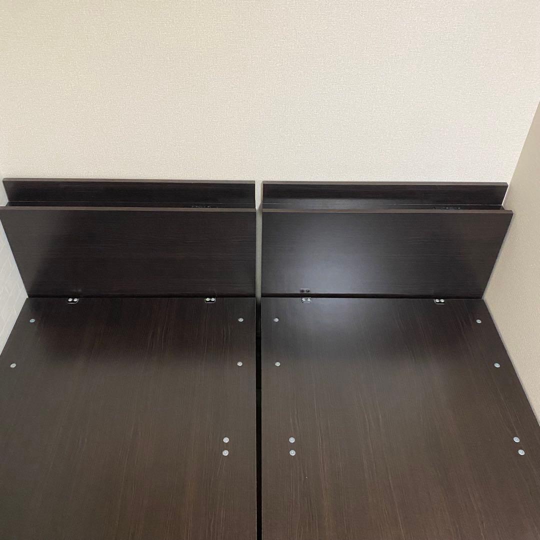 H*u様 【ガス圧日本製】跳ね上げ式　セミシングルベッドフレーム2台　コスパクリ