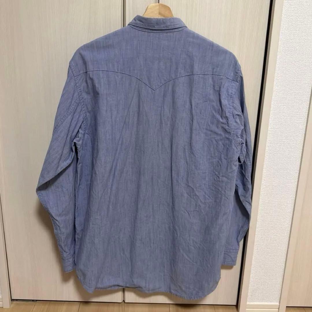 AUBERGE SERGE ROSE シャンブレー ウエスタンシャツ 40