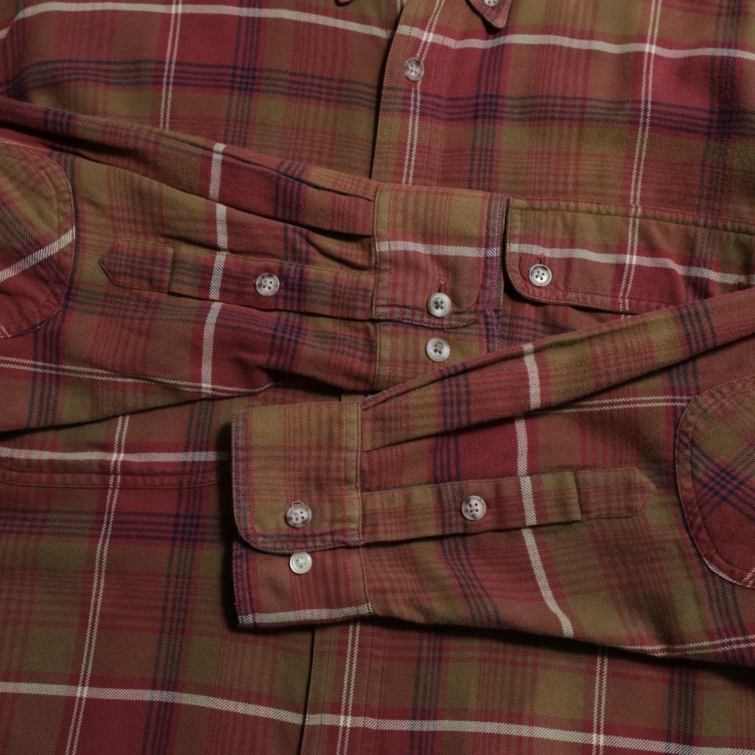 WILLIS&GEGEIGEER シャツ 長袖 90s バーガンディー 美品