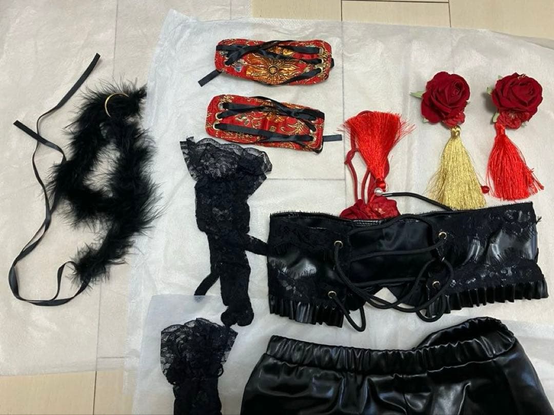 牡*丹様 レディローズディープスリットチャイナ　シスルコラボ マリームーン 10