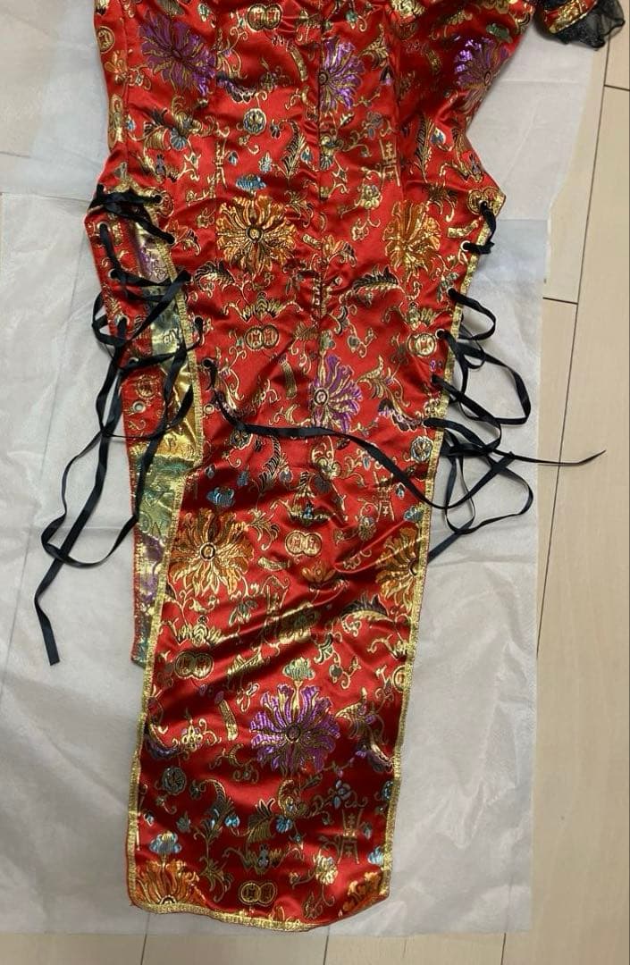 牡*丹様 レディローズディープスリットチャイナ　シスルコラボ マリームーン 10