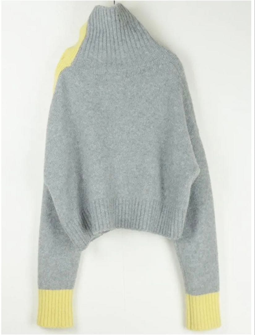 完売⭐︎Rosy Monster バイカラーショルダーボタンニット