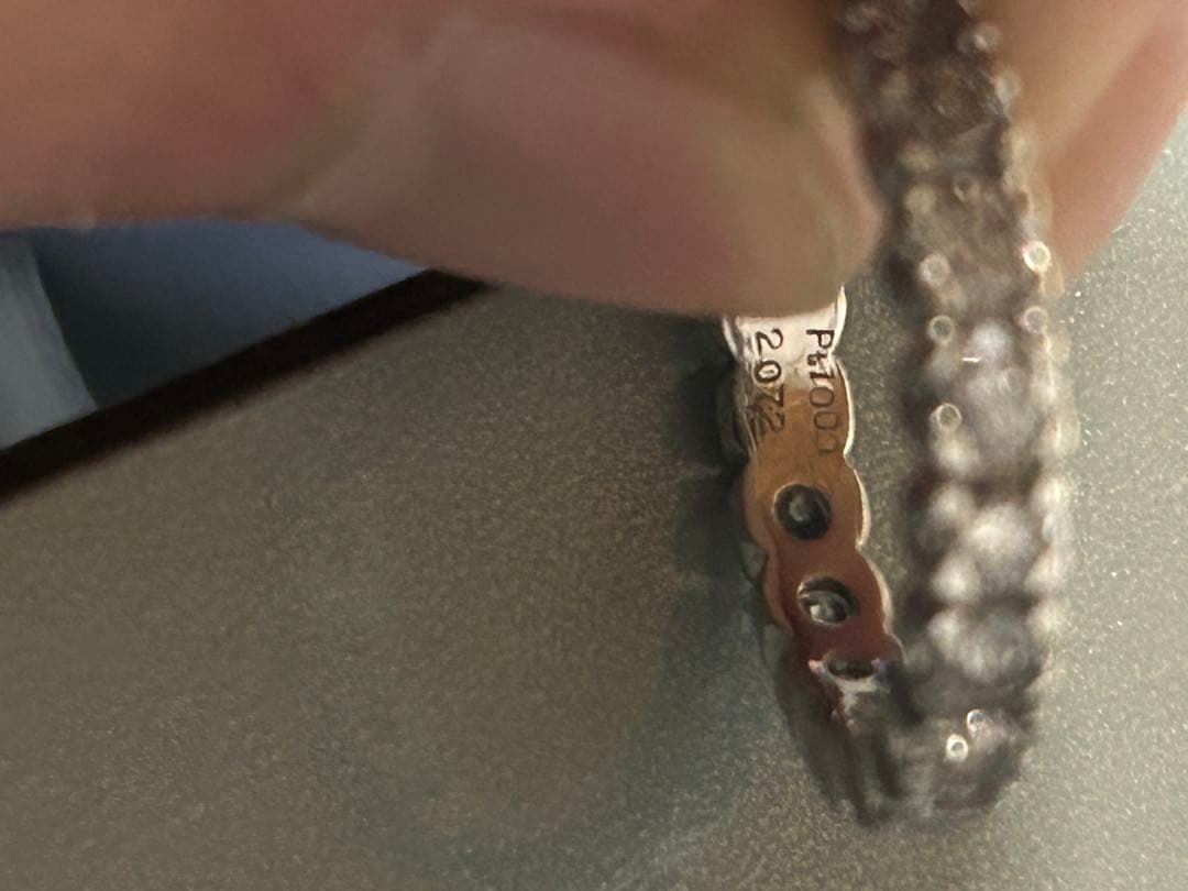 Pt1000 フルエタニティリング