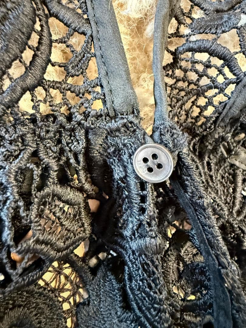 N°21（ヌメロヴェントゥーノ）アシンメトリー総レース切り替えワンピース