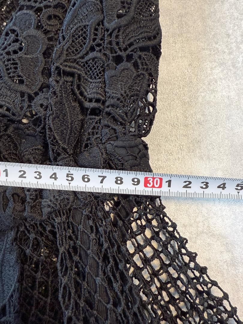 N°21（ヌメロヴェントゥーノ）アシンメトリー総レース切り替えワンピース