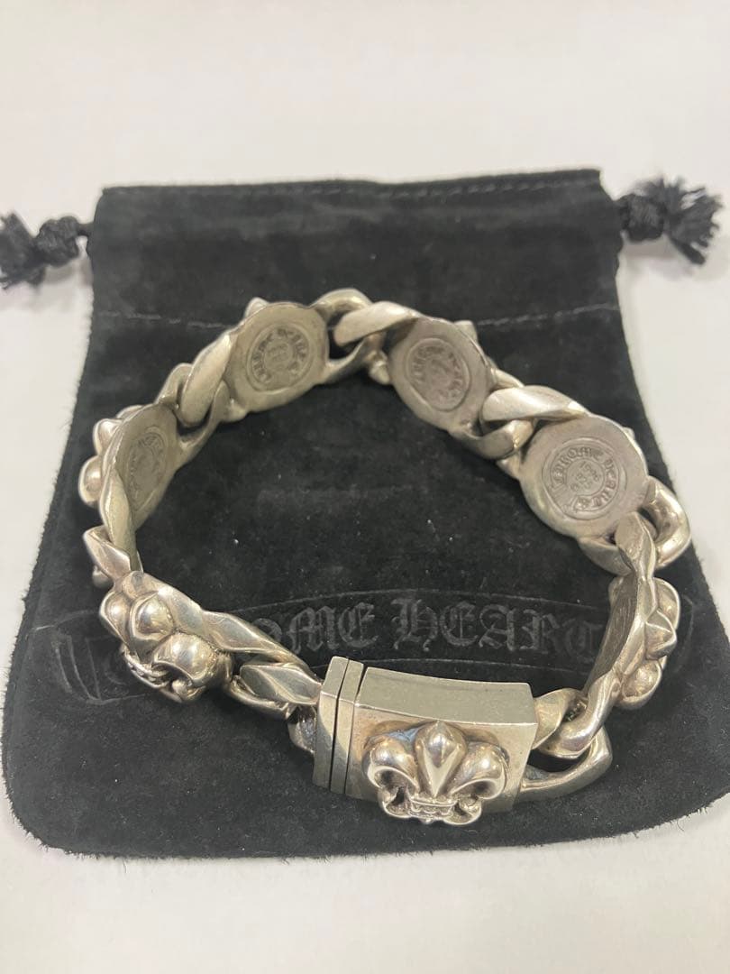 CHROME HEARTS シルバー6LinkBSフレアリンクブレスレット