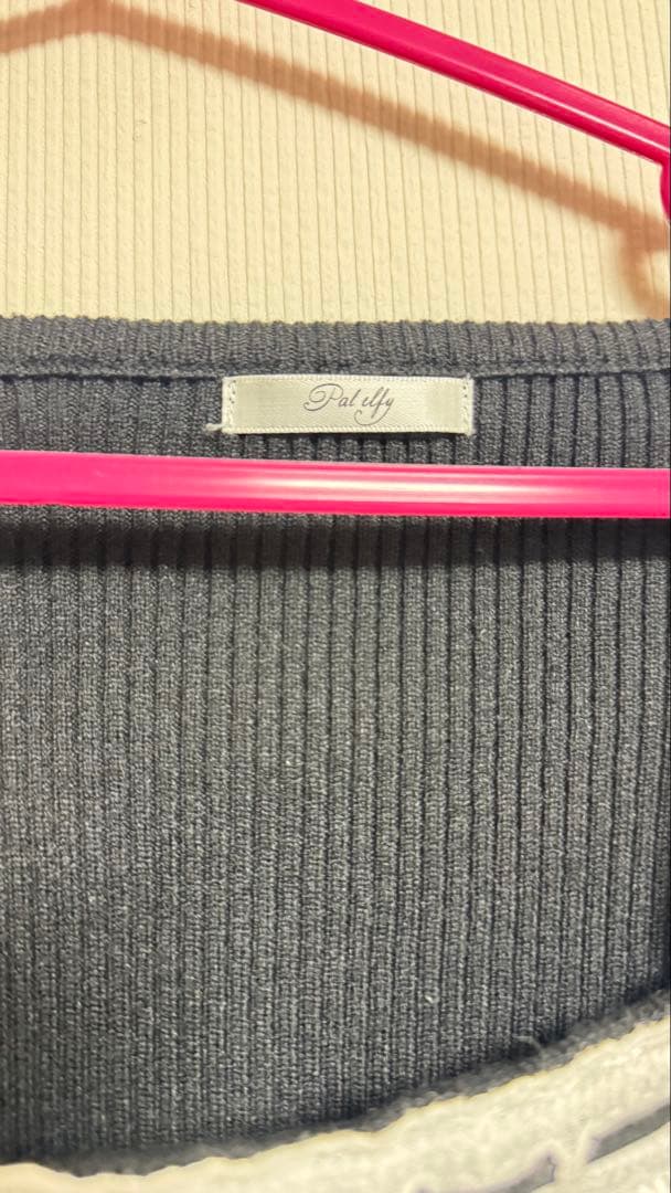 Pal elfy ハシゴレースアンサンブルニット