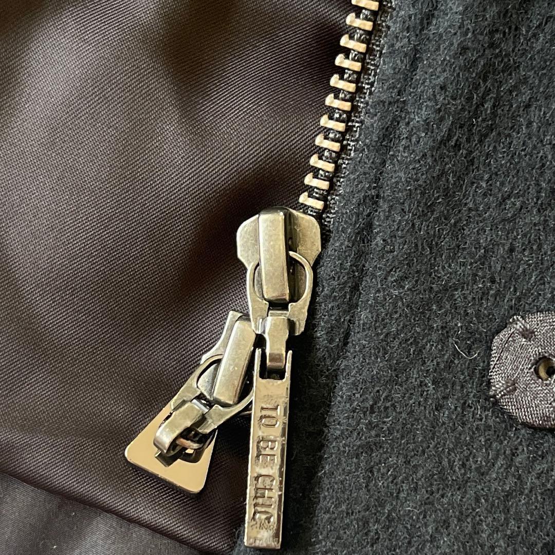 トゥービーシック ダウンコート タフタコンビウールコート 42 定価8.6万