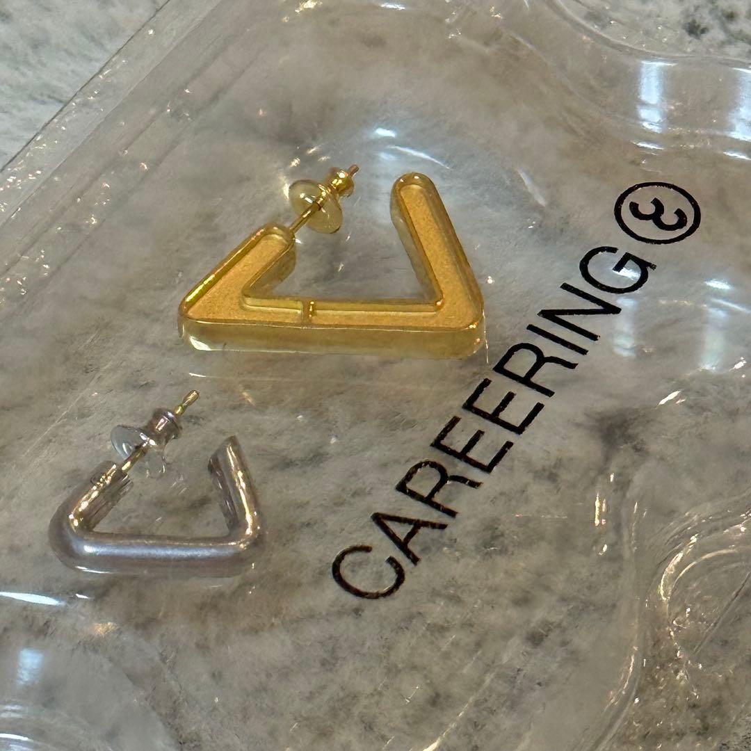 JJCAREERING TRIANGLEトライアングル ピアス シルバー