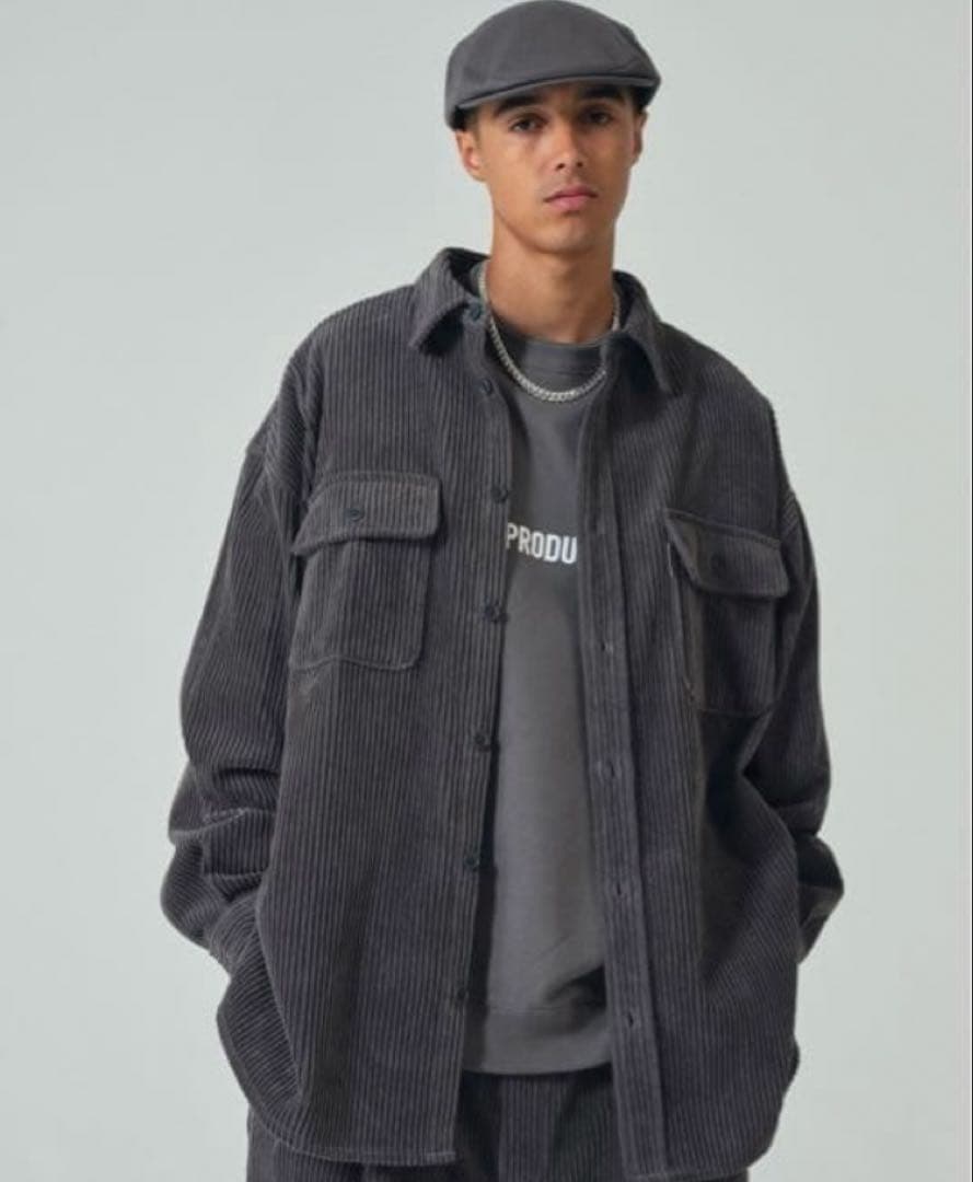 COOTIE PRODUCTIONS コーデュロイCPOシャツ　L