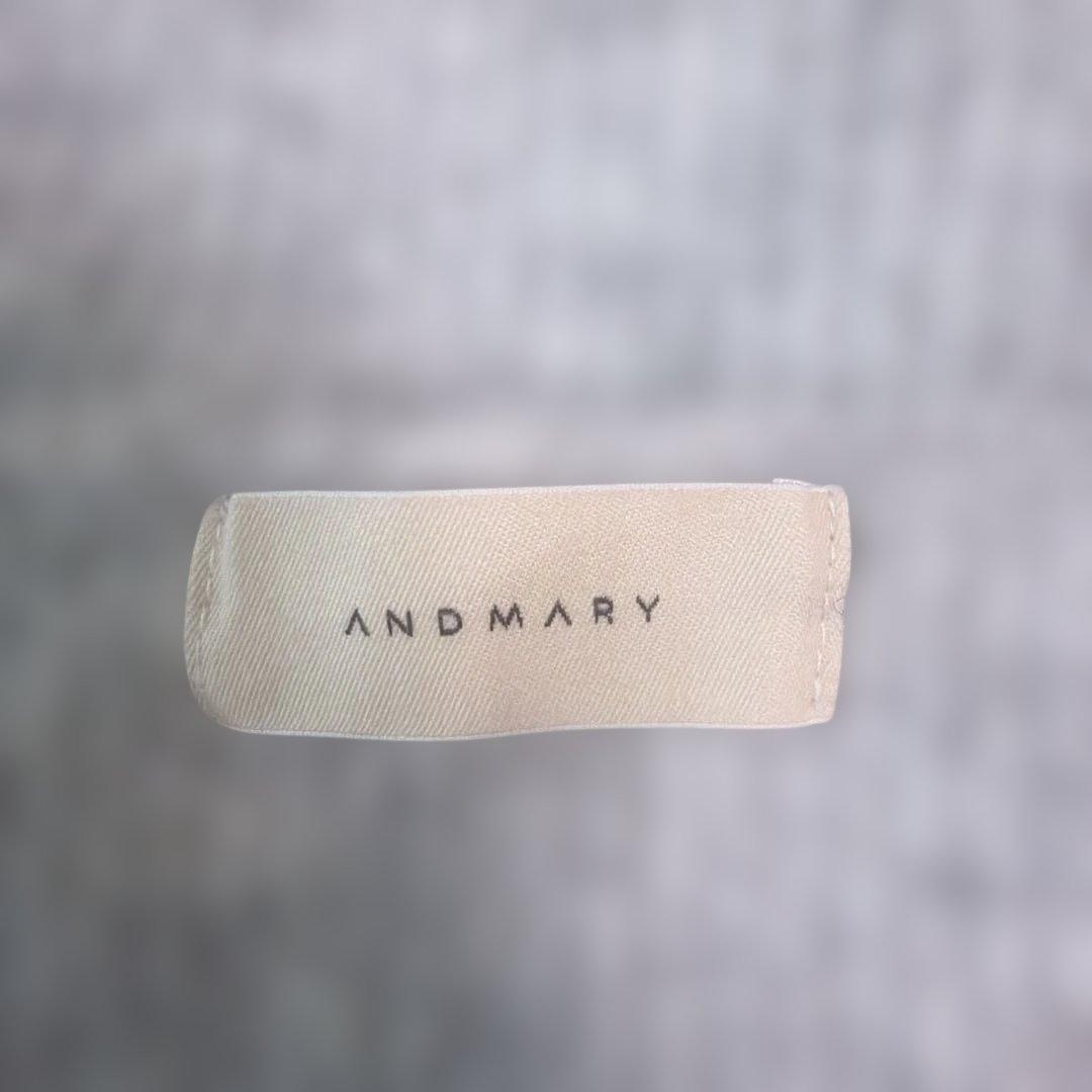 トップス andmary Natalie ribbon set gray