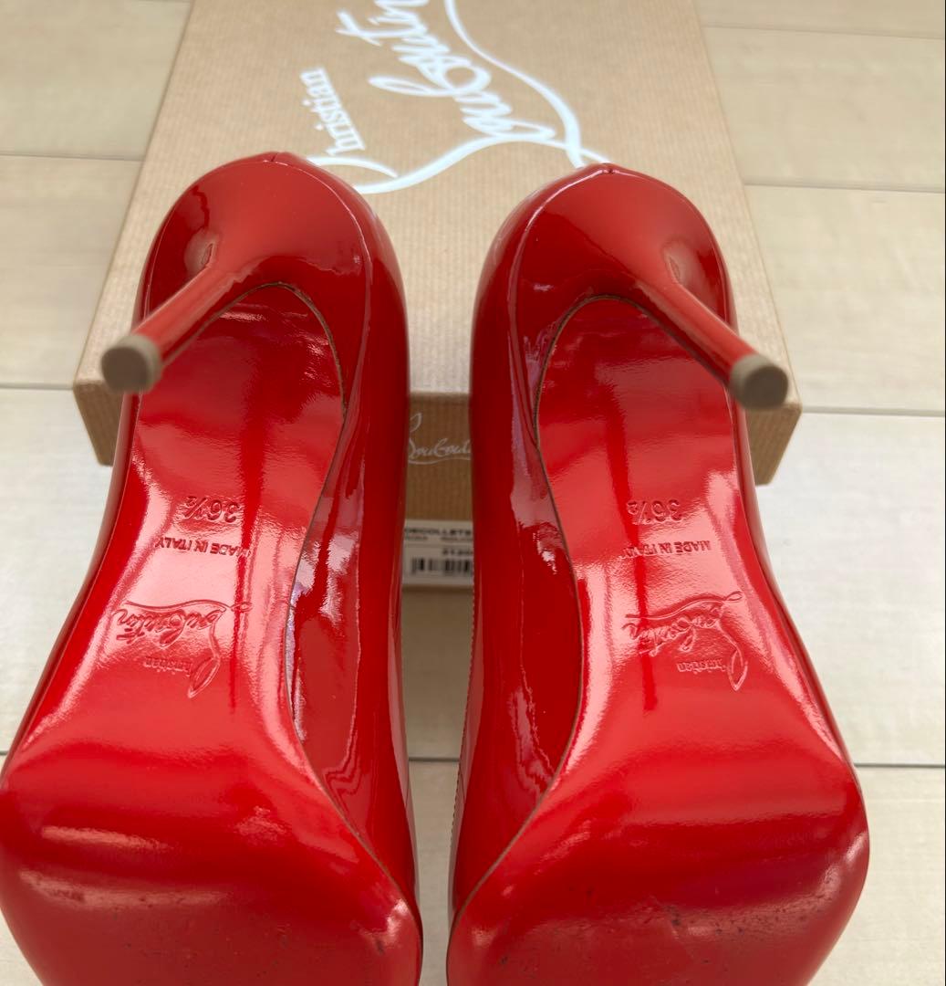 超美品 ルブタン Decollete 554 Rouge de Mars正規品