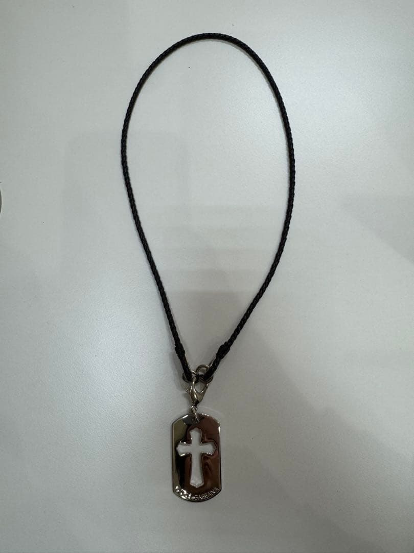 DOLCE&GABBANA ドルチェ&ガッバーナ クロス ドッグタグ ネックレス