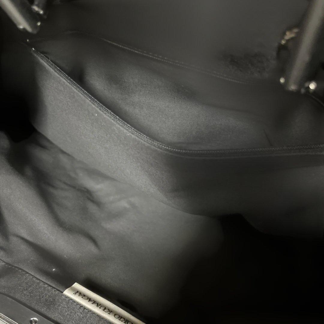 激レア美品✨80sトキオクマガイ　ロゴ型押トートバッグ　ナイロン　A4可