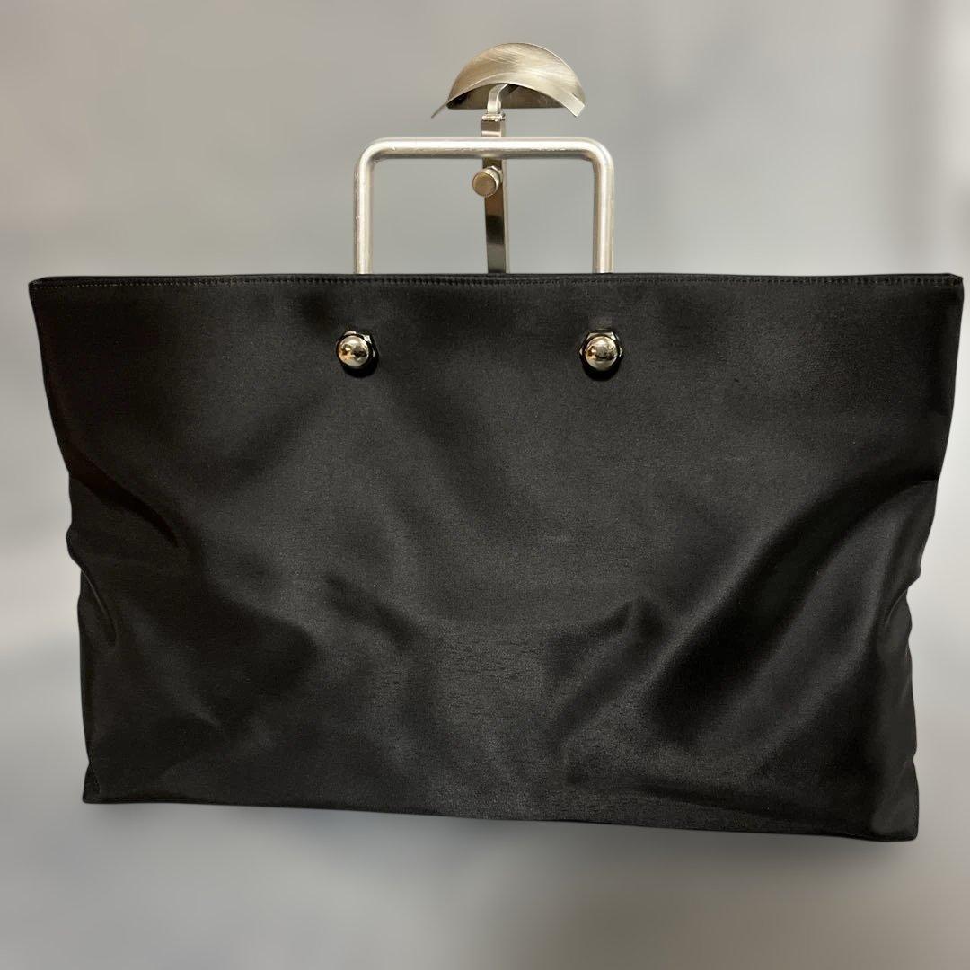 激レア美品✨80sトキオクマガイ　ロゴ型押トートバッグ　ナイロン　A4可