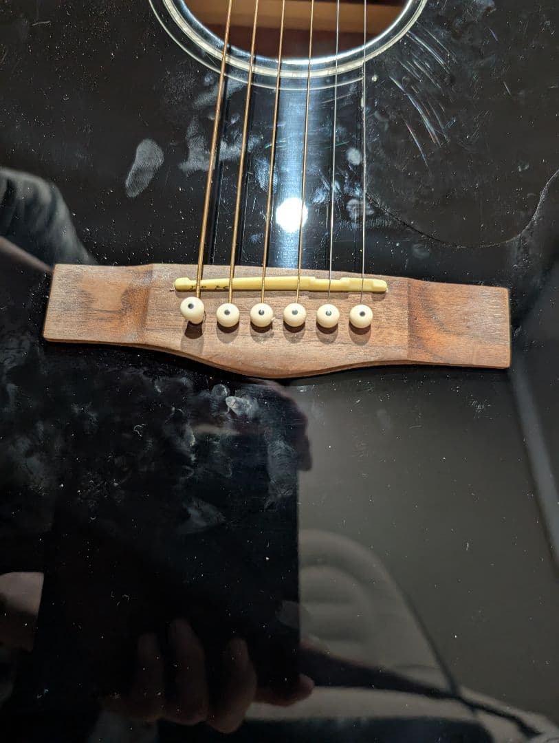 美品/Fender　CC-60S/BLK 改FISHMANエレアコ 弦低め