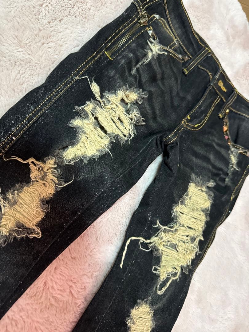 旧d.i.a ダメージスキニーデニム　25インチ