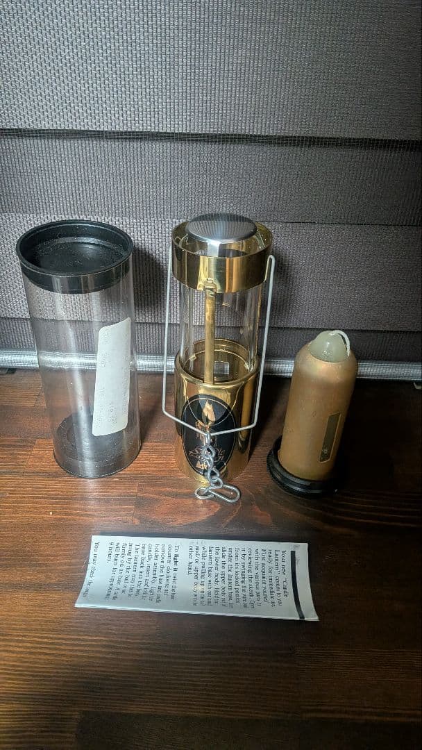 ラスト１ 未使用 レア初期型 REI 真鍮製 キャンドルランタン