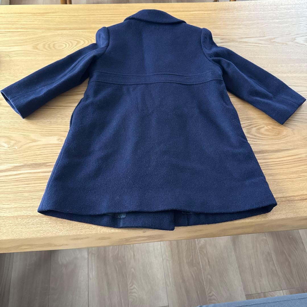 ミキハウス　フォーマル　お受験紺ウールコート110センチ