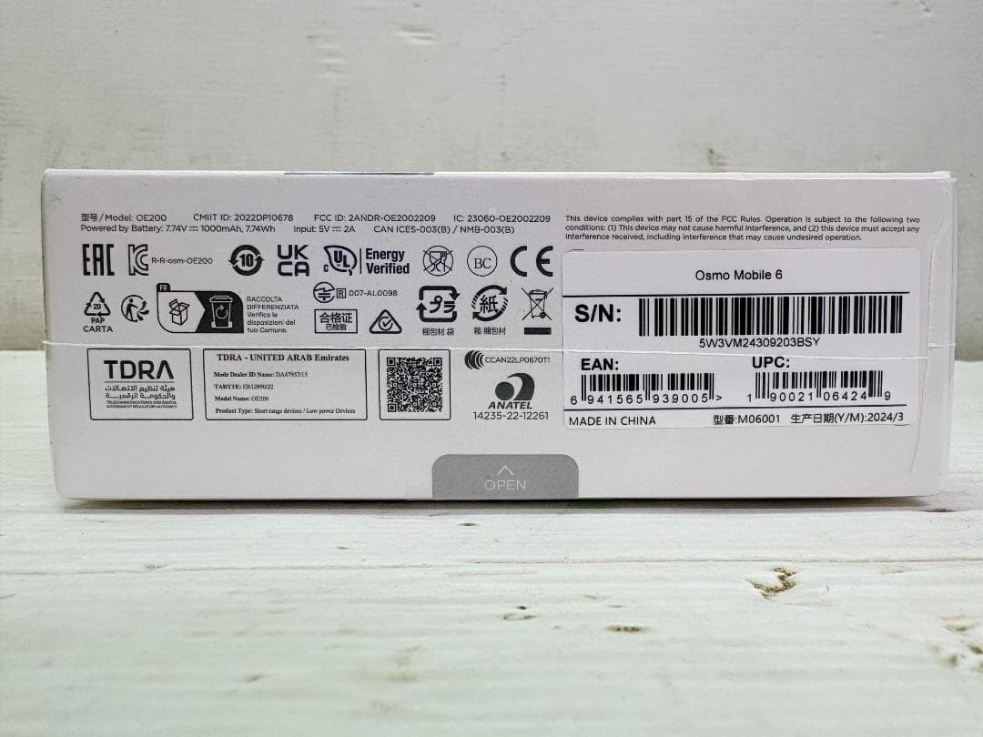 DJI／OSMO MOBILE 6／ジンバル／Vlogスタビライザー／スマホ用