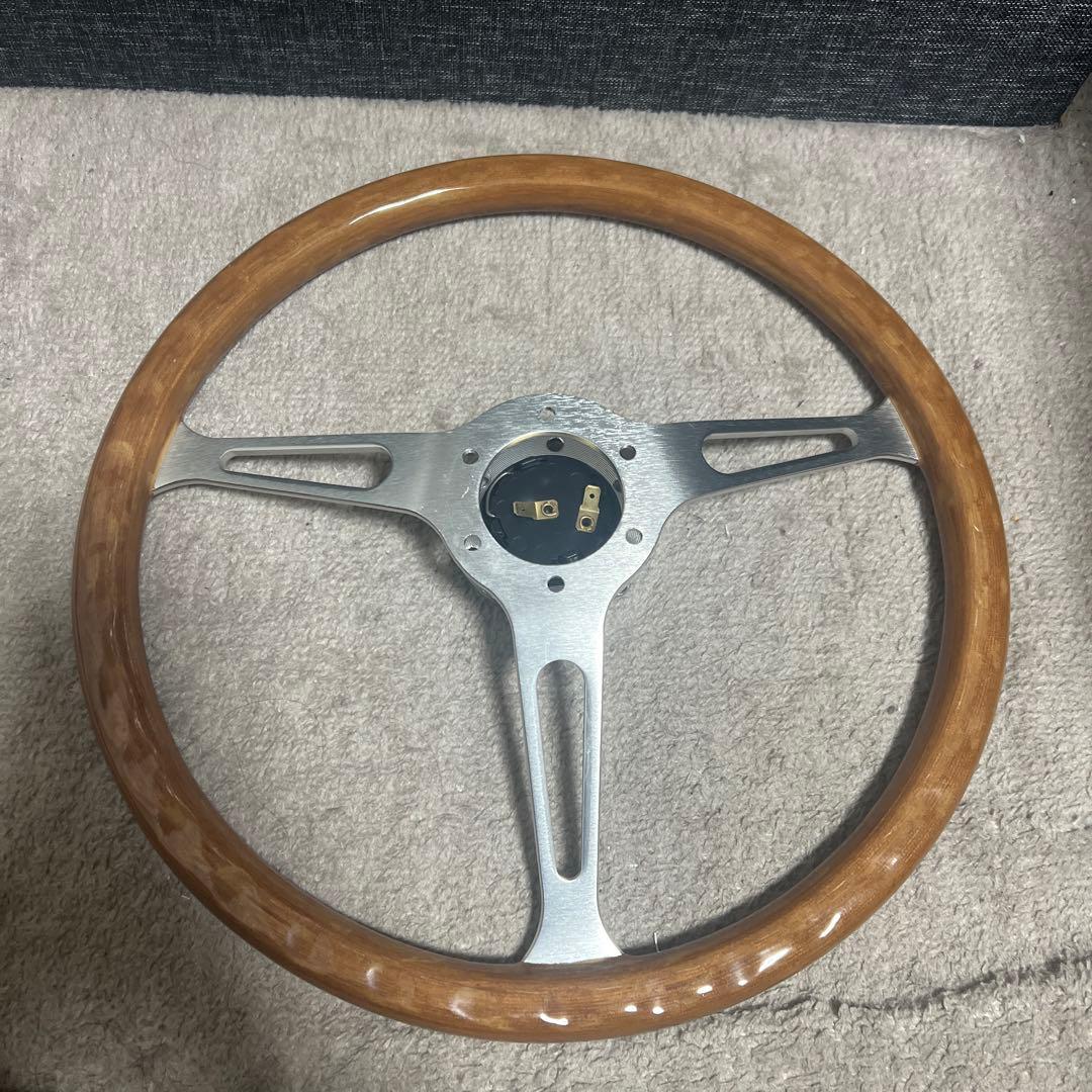 Kyostar 新しいクラシックタイプウッドステアリング リアルウッド38Ф