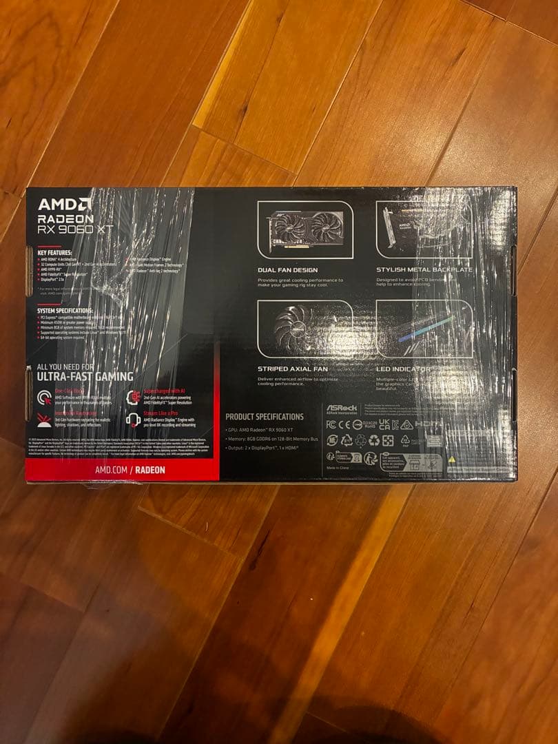 新品未開封 Radeon RX9060XT Challenger 8GB