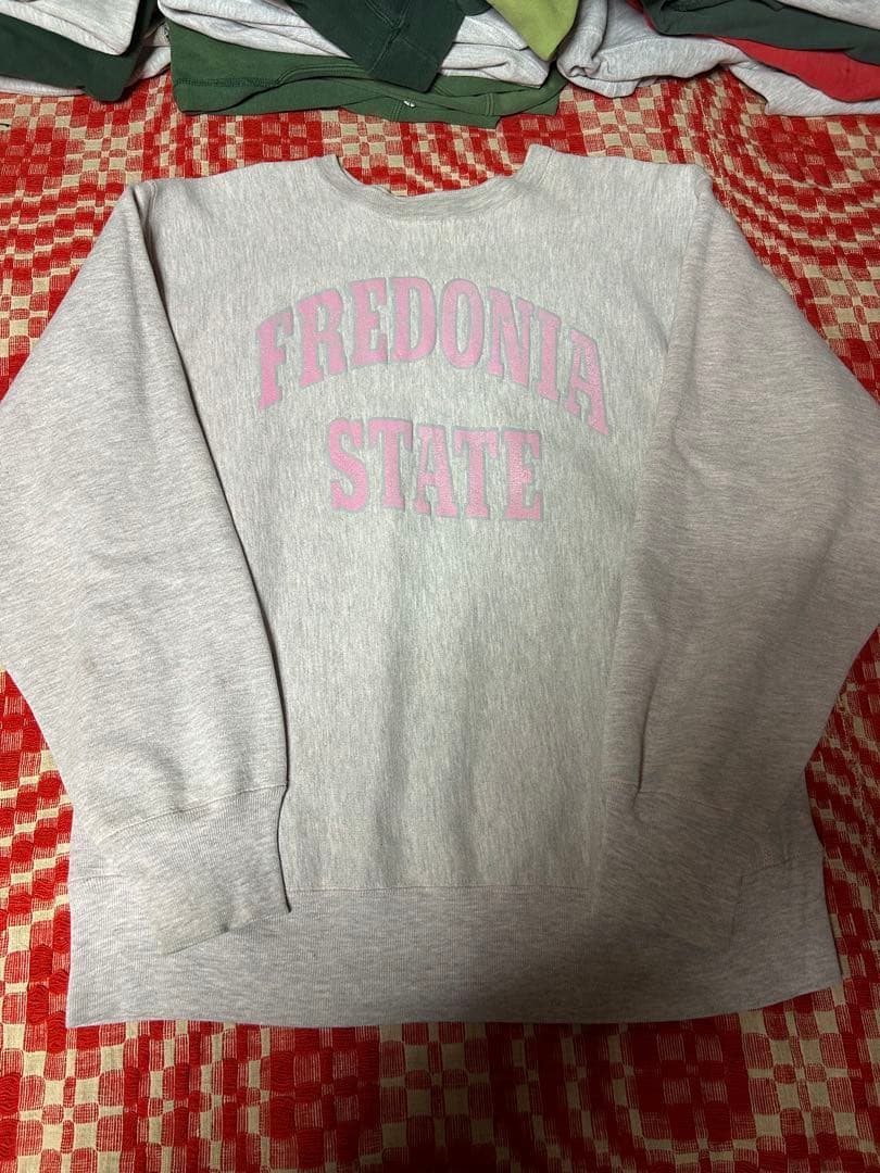 80s チャンピオン リバースウィーブ 杢ピンク スウェット