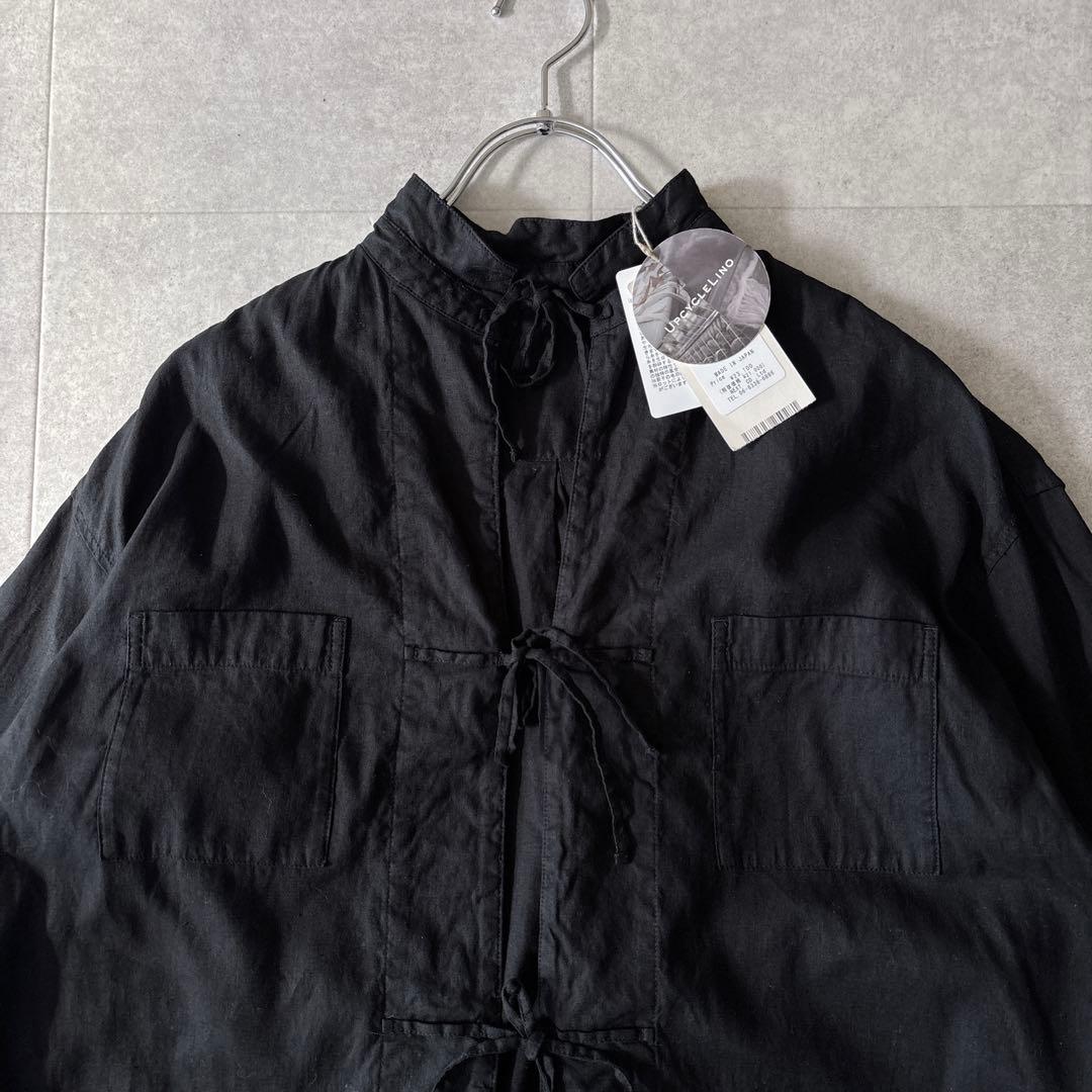 新品未使用タグ付✨️2,3万 ネストローブ リネンスタンドカラージャケット 黒