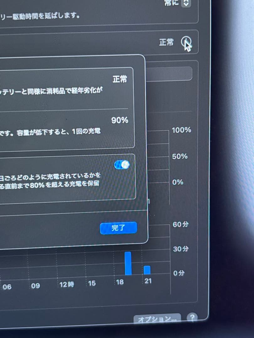 MacBook Air M1 メモリ16 1TB 最大容量90%