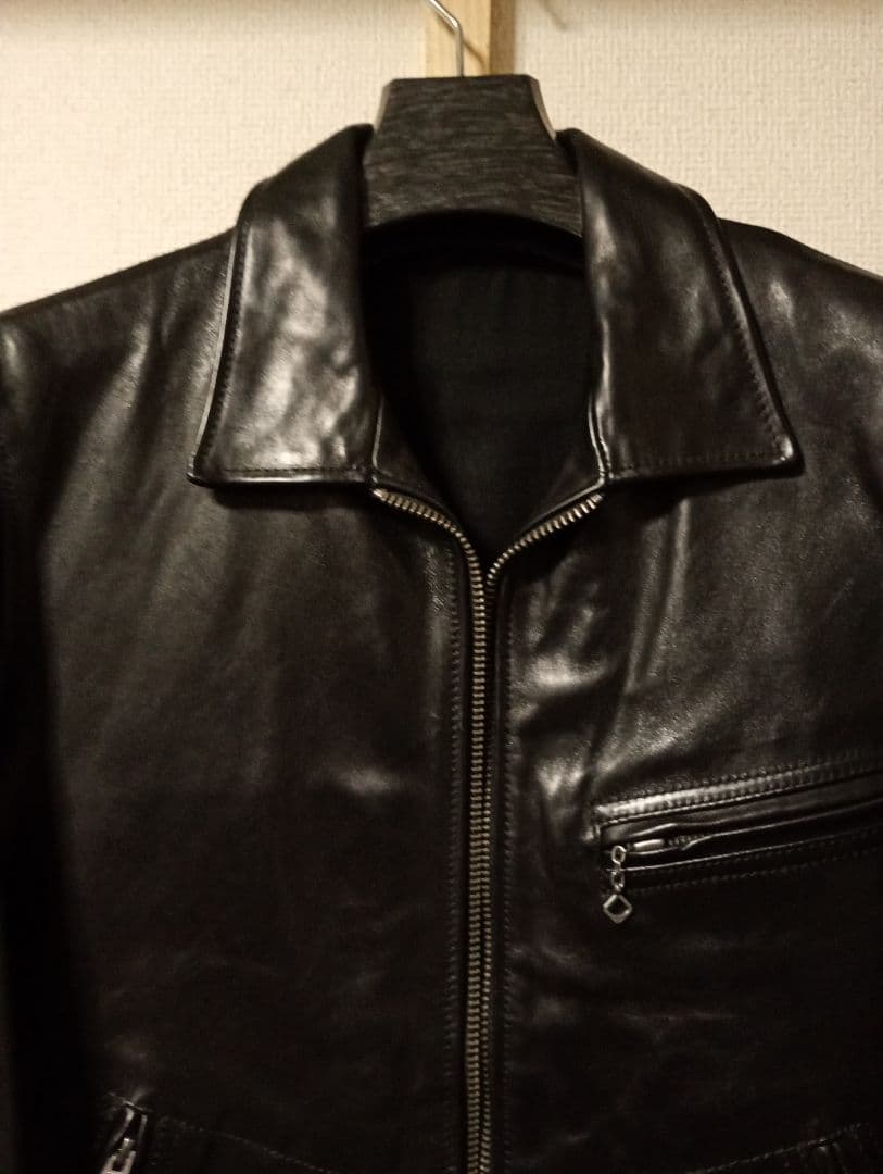 馬革 ホースハイドレザー　シングルライダースジャケット