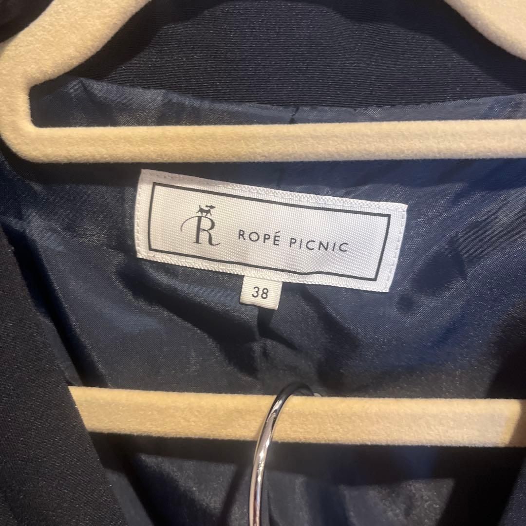 極美品 Ropé Picnic ロペピクニック パンツスーツ 38 M ネイビー