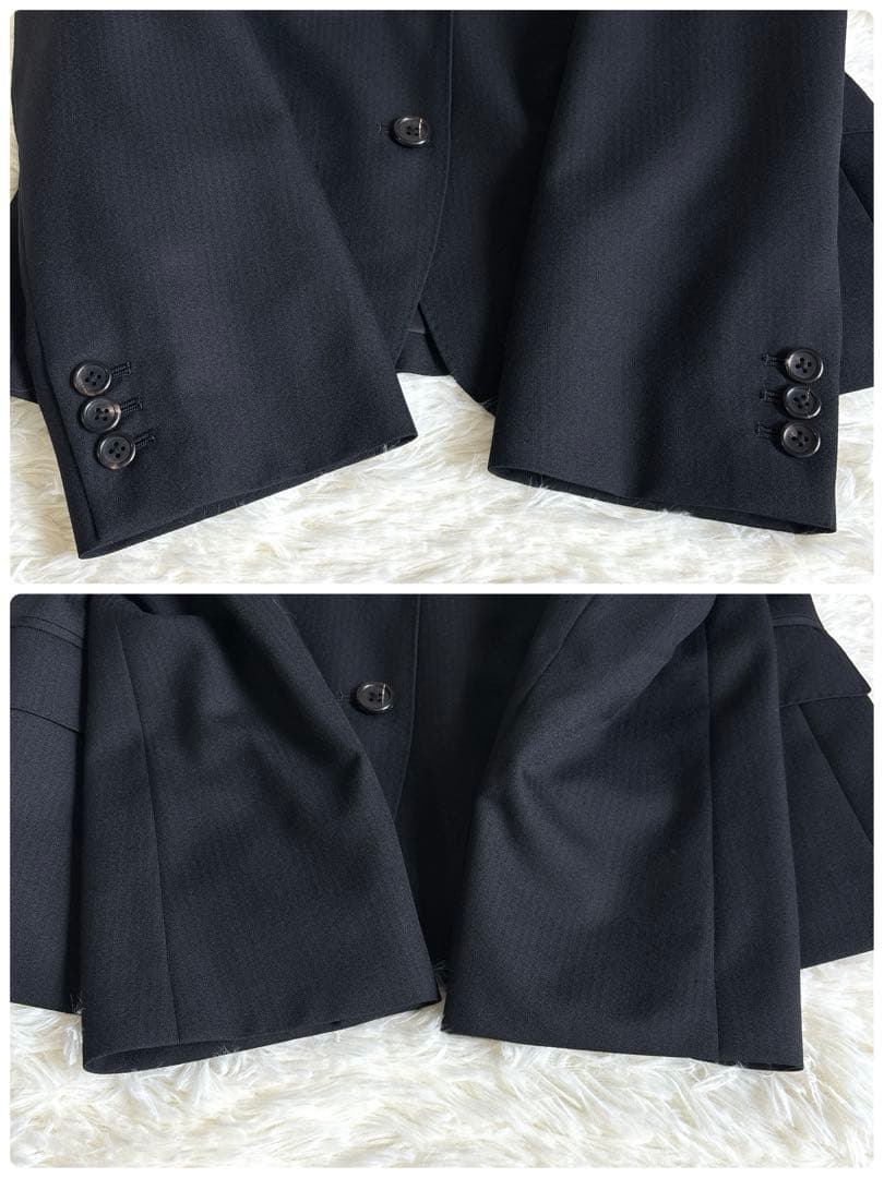 【訳あり】未使用品✨マーガレットハウエル　パンツセットアップ ウール L 黒