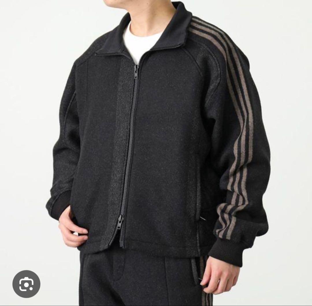 Y-3 ウール ジップアップトラックジャイケット ブラック