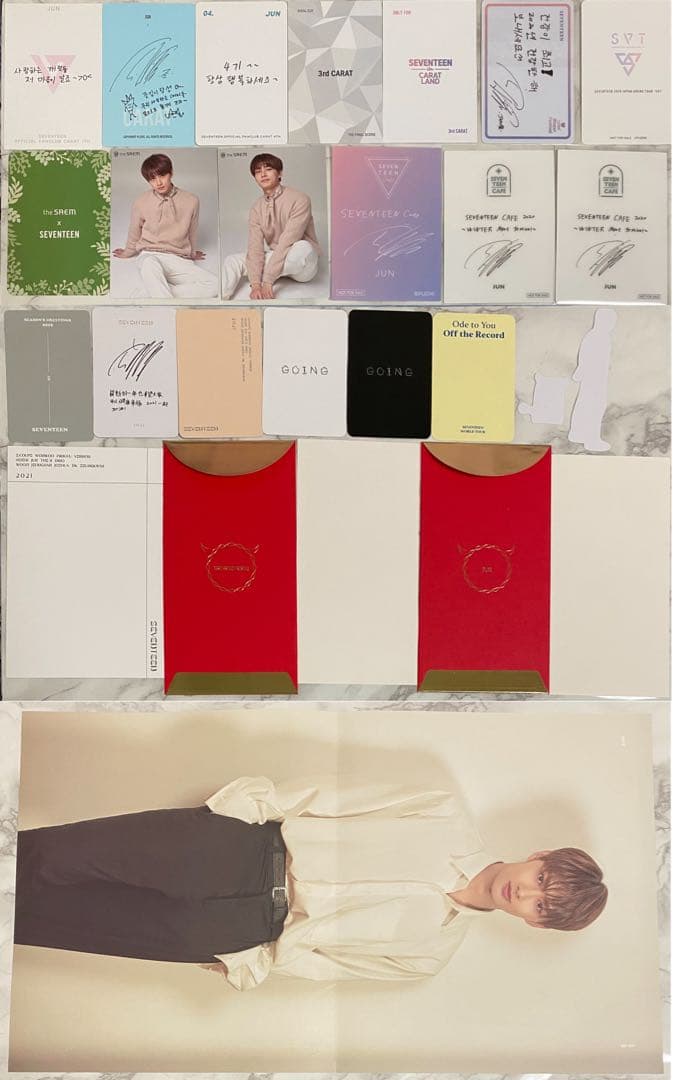 SEVENTEEN セブチ 公式 CARAT COEX カフェ トレカ ジュン