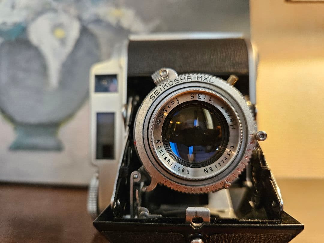 小西六 Konishiroku Pearl IV Hexer 75mm F3.5