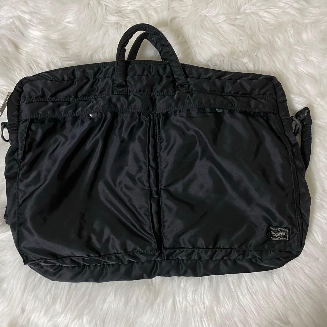 ポーター タンカー 大きめ ビジネスバッグ ブラック