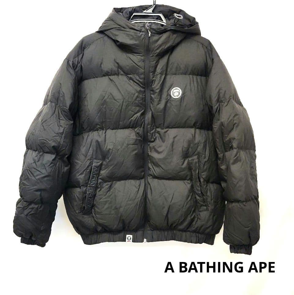 A BATHING APE　アベイシングエイプ　ダウン　アウター　ブラック