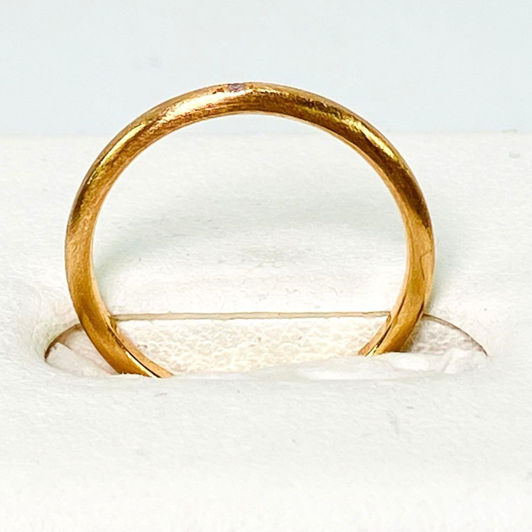 ☆のん☆のん☆ アガット K10 ダイヤモンド付リング D:0.005ct