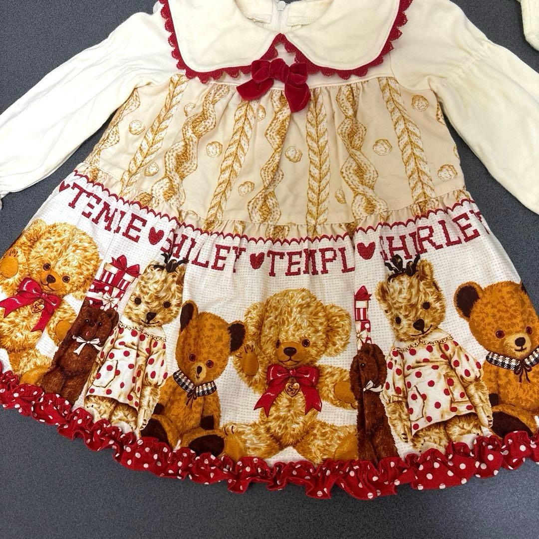 ShirleyTemple シャーリーテンプル80 テディベアワンピース くま柄