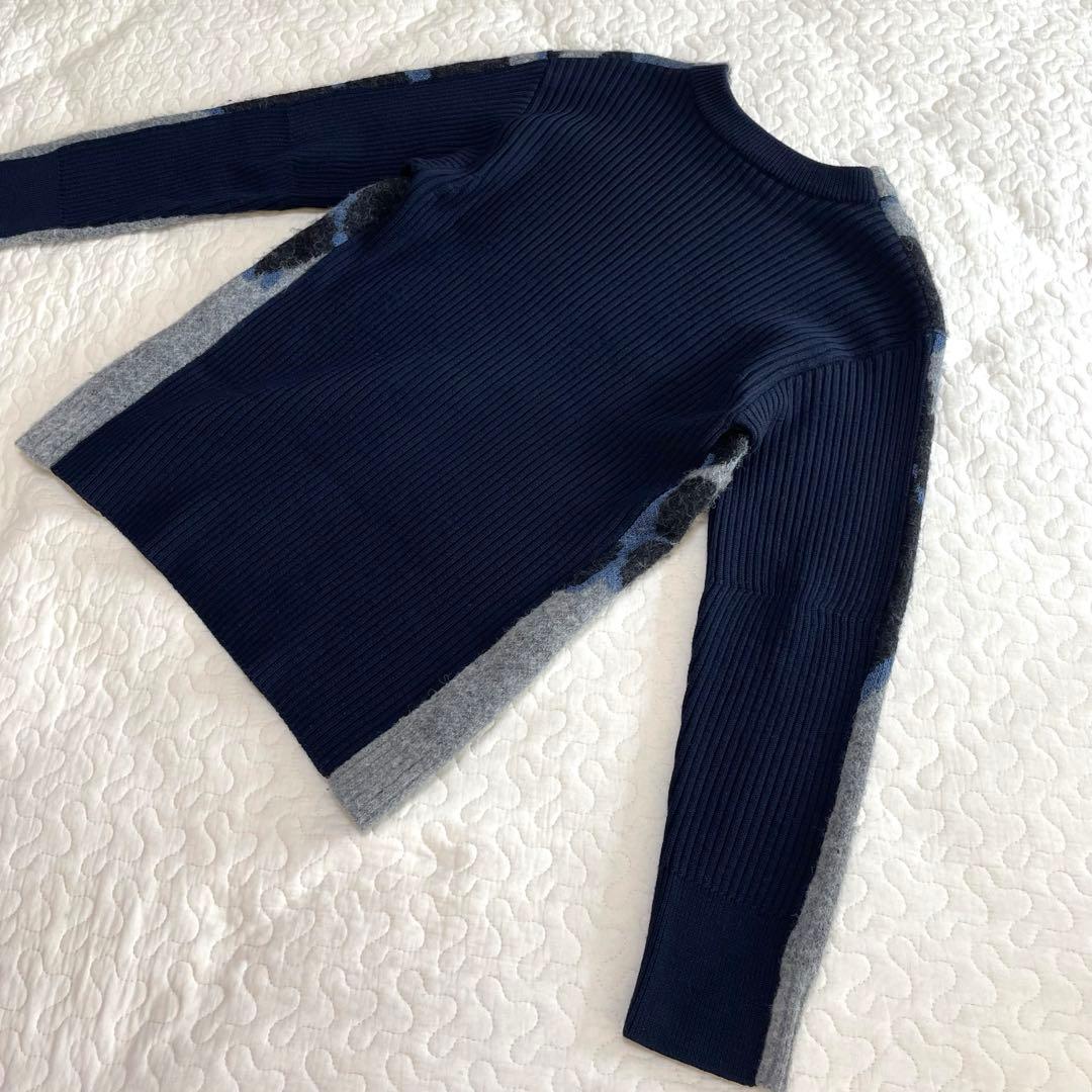 sacai luck レオパードニットセーター　ウール混合　アルパカ混合