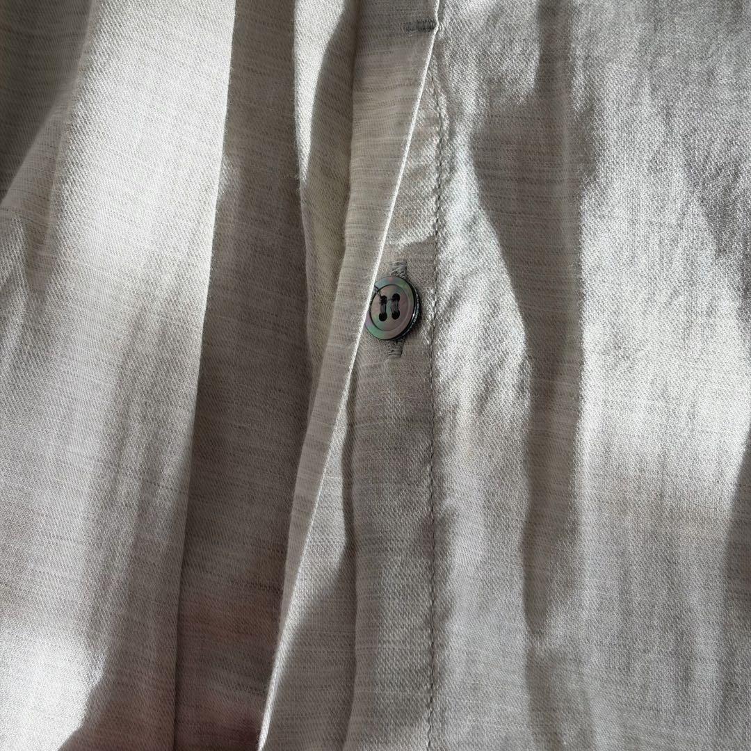 パドカレ pas de calais ▲∵゜コットンウールシャツ　ちび襟　日本製