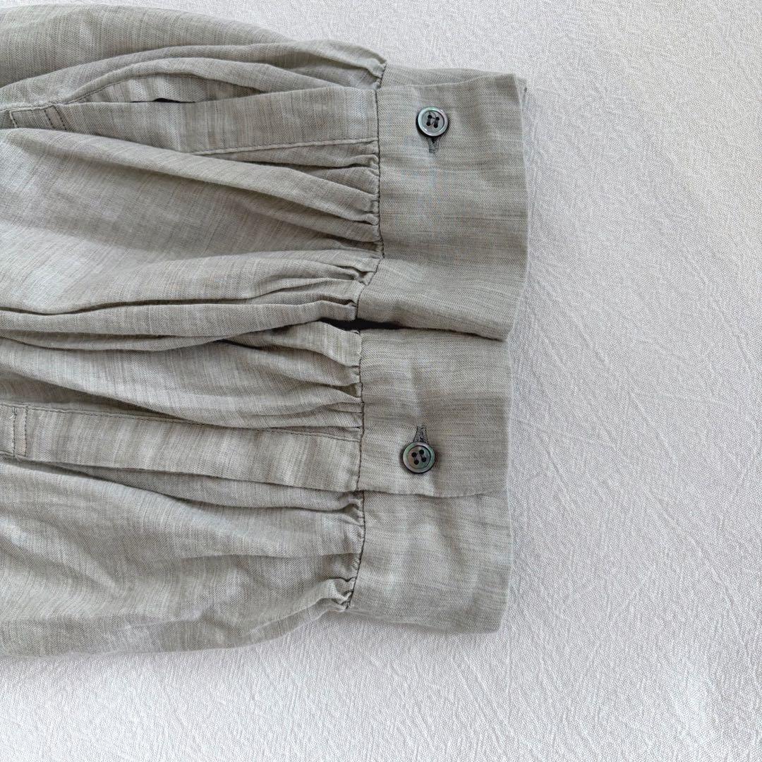 パドカレ pas de calais ▲∵゜コットンウールシャツ　ちび襟　日本製