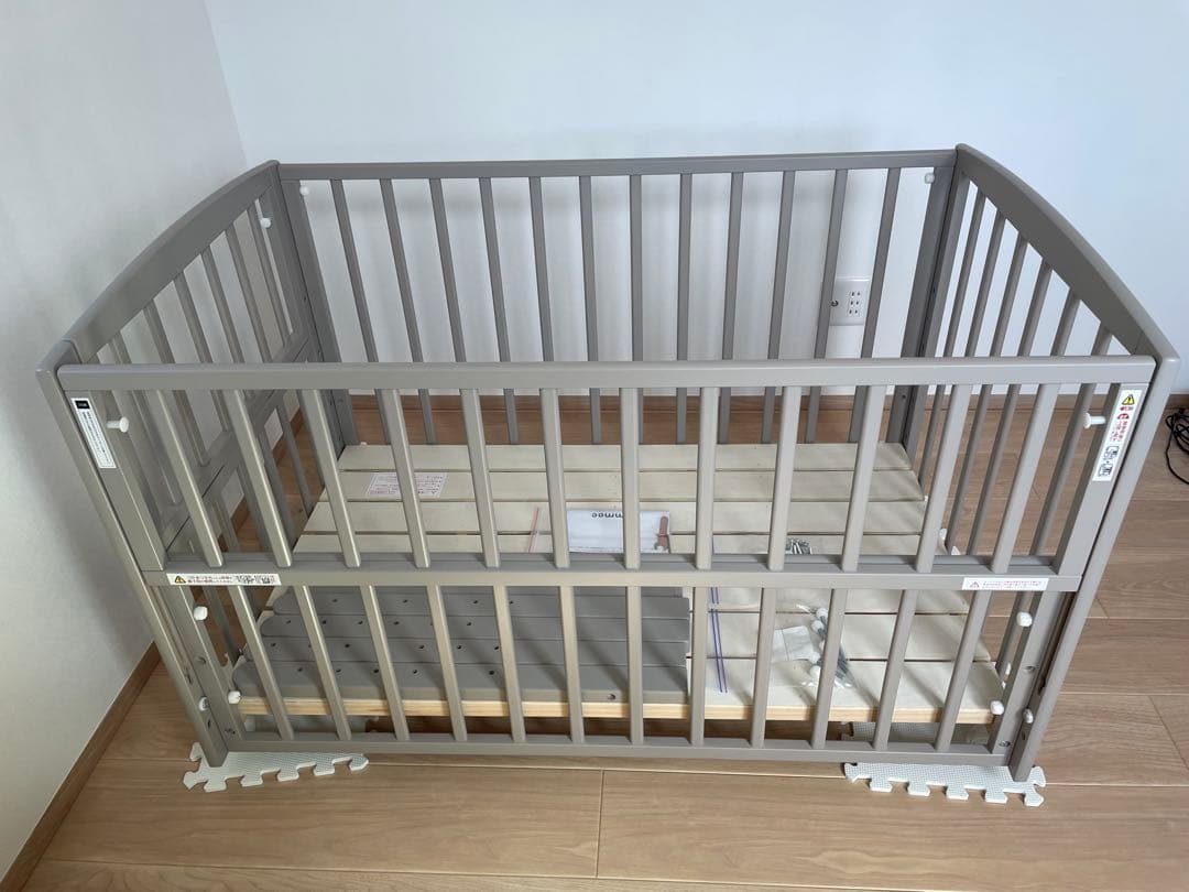 【2024年6月購入】yamatoyaベビーベッドノモックWオープンハイタイプ