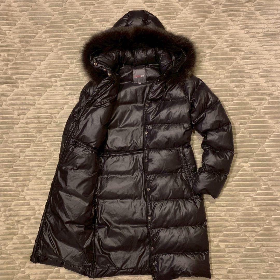 美品 デュベティカ デネブ ブラック ダウンジャケット フォックスファー 38