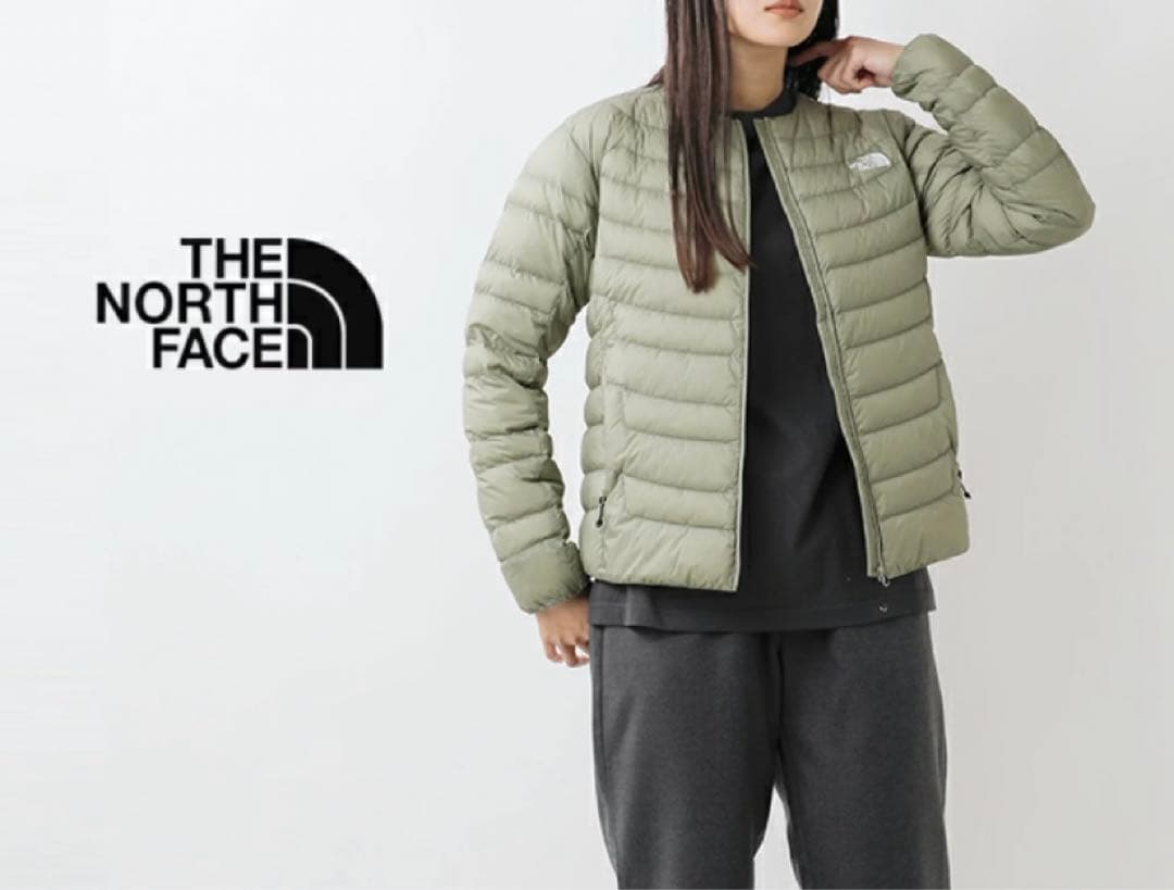 ノースフェイス　ダウン　サンダーラウンドネック