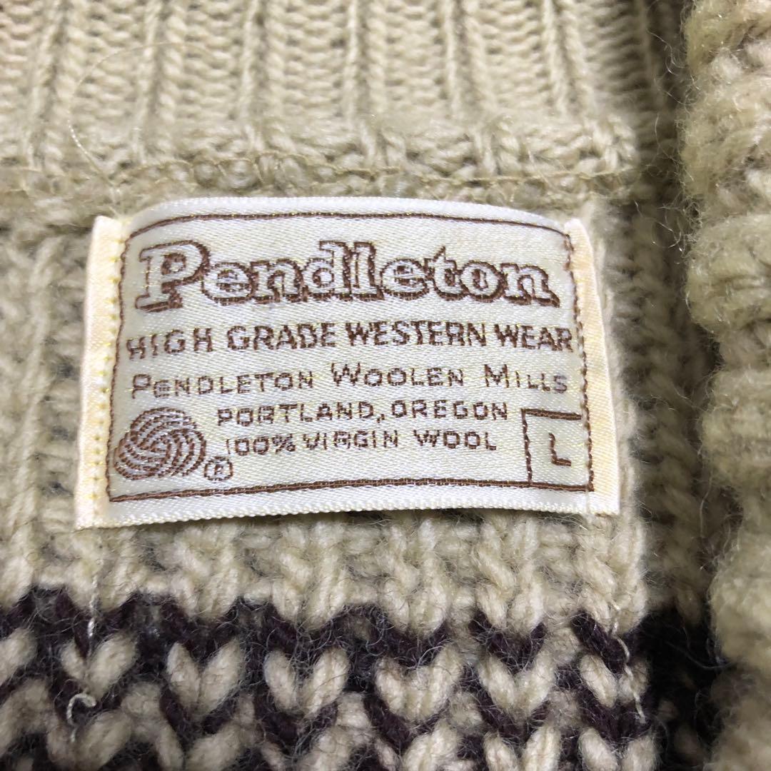 ペンドルトン　カウチンニット　セーター　70s