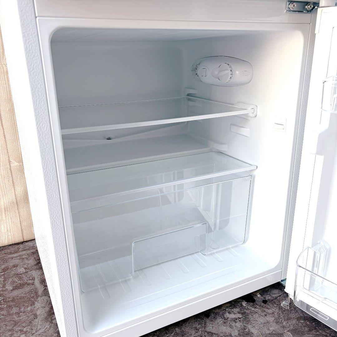 配送設置無料！純正IRISコンパクトホワイト2ドア小柄冷蔵庫！完動品超美品！