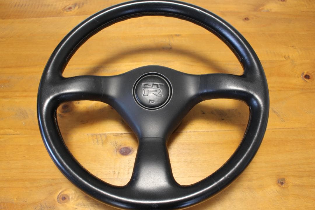 日産 R32 GT-R 後期 純正革巻きハンドル
