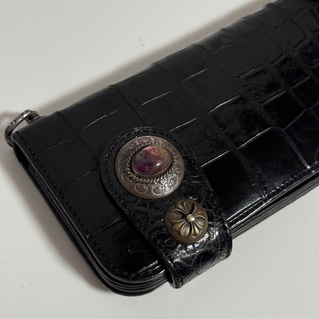 ⭐️極美品⭐️　KC’s　クロコダイル　貴石　長財布　ブラック　ユニセックス